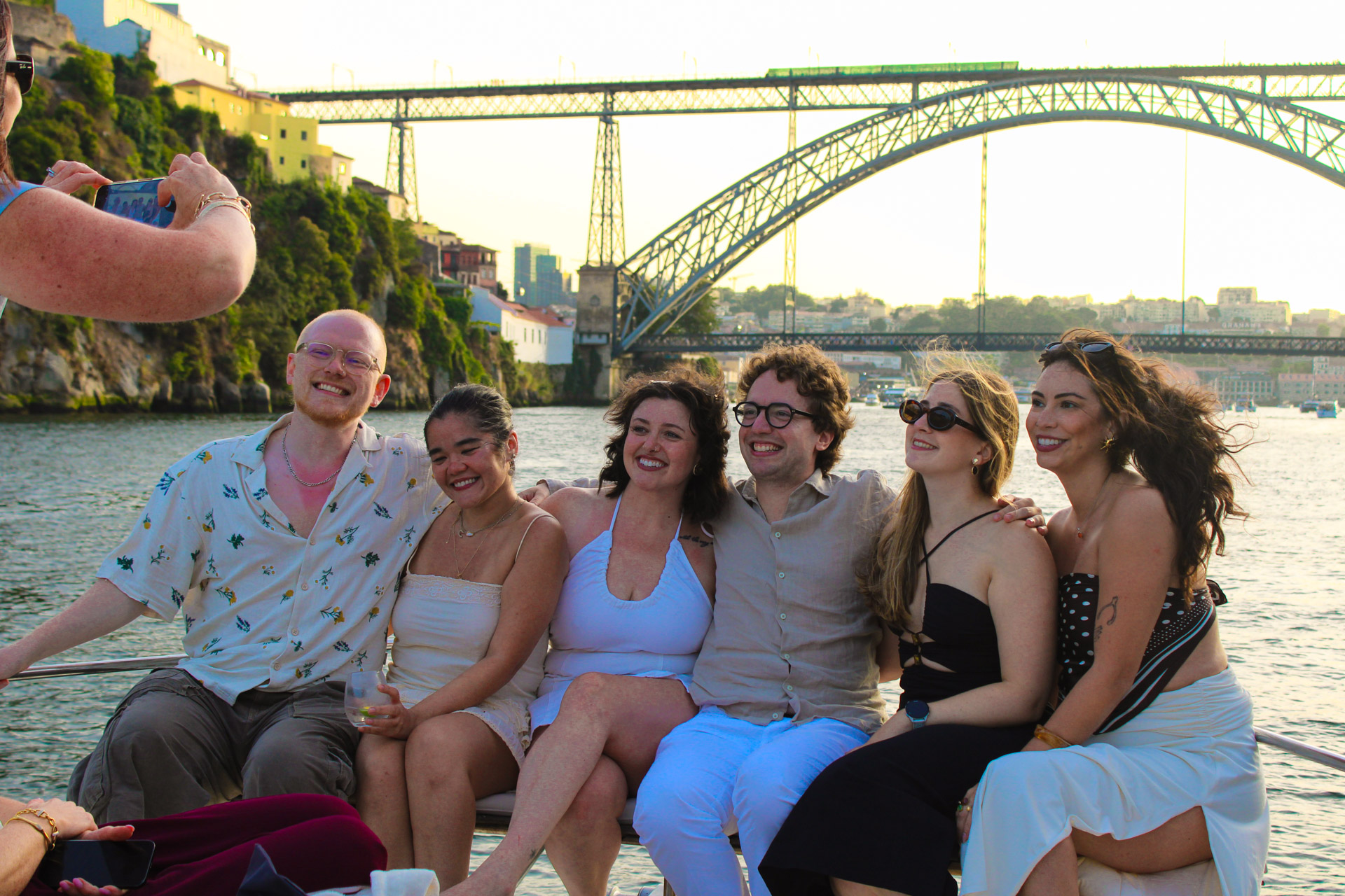 Guests enjoying a boat experience on the Douro River
