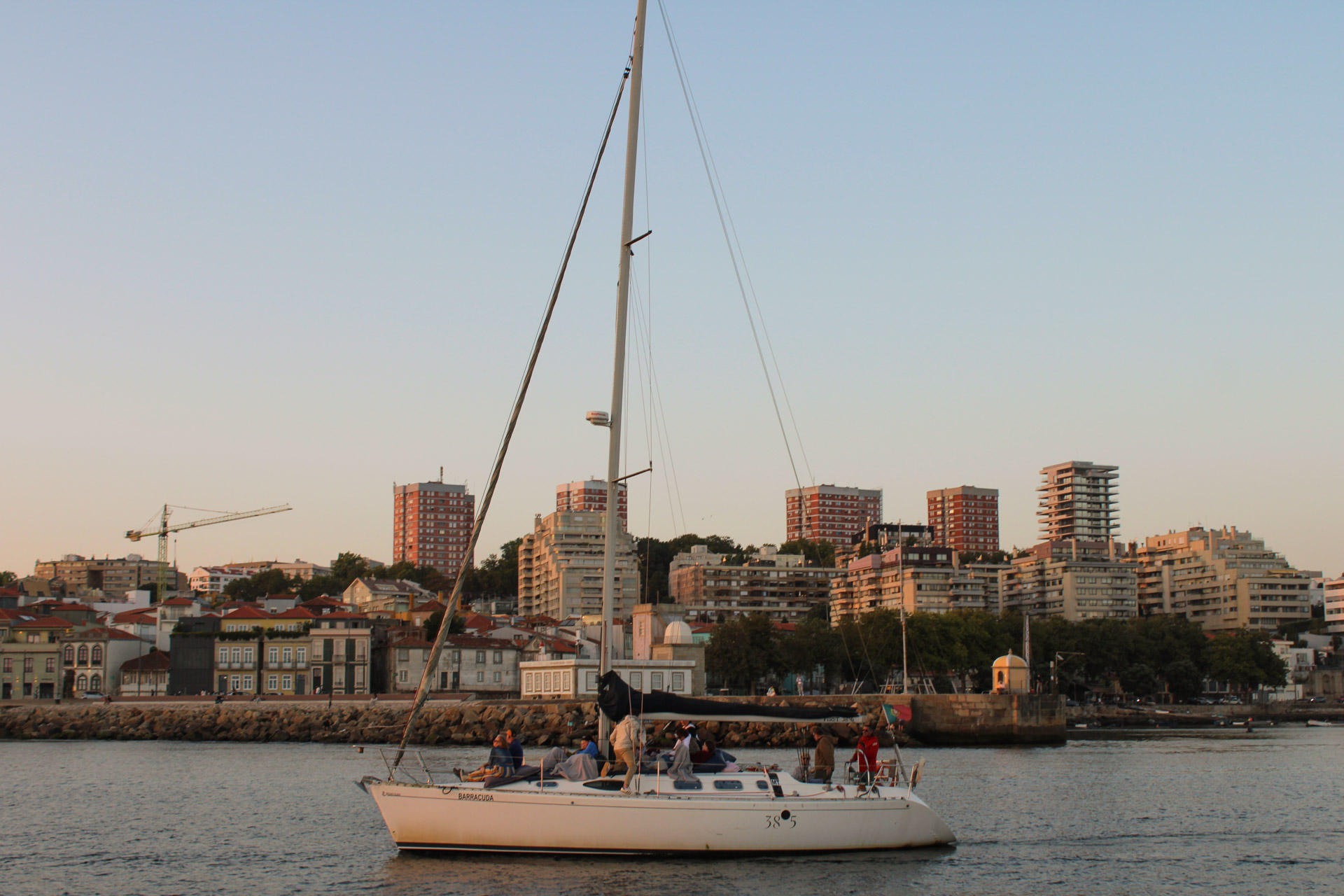 Barracuda vintage sailing yacht on the Douro River