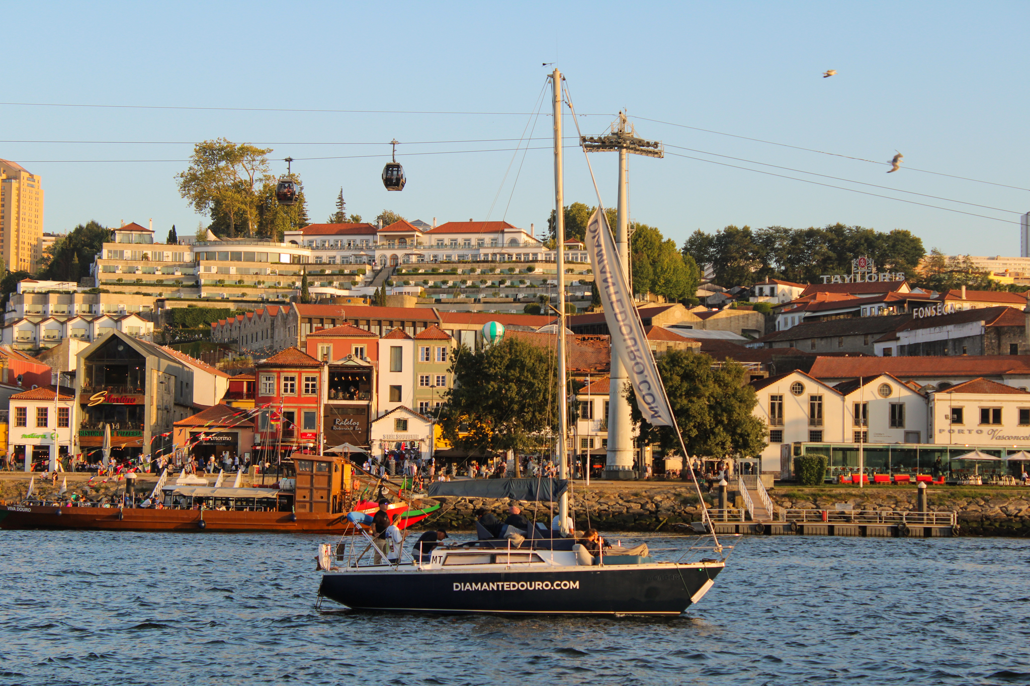 Morgane vintage sailing yacht on the Douro River